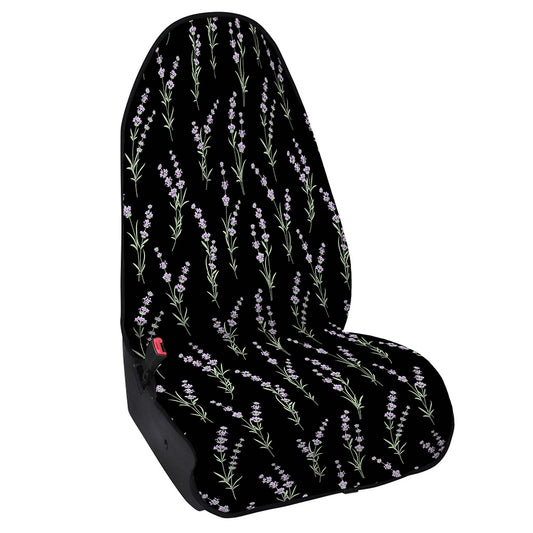 Lavender Flowers Pattern Print Waterproof Car Seat Cover