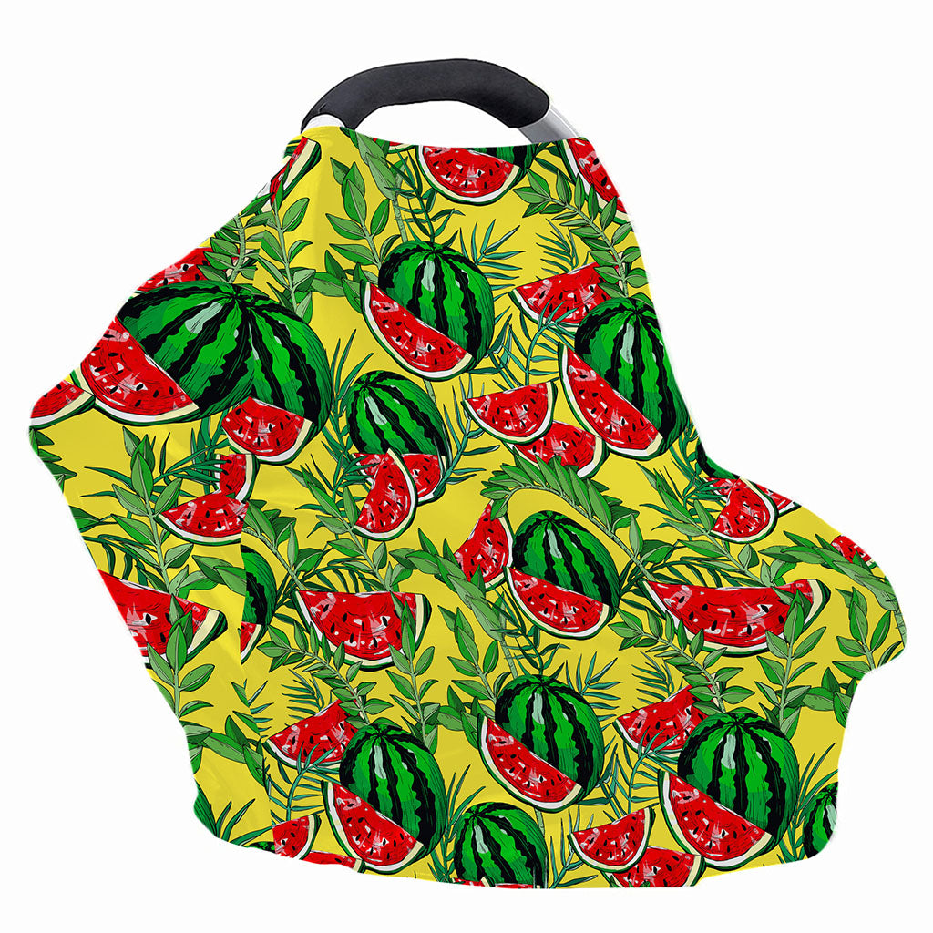 Leaf Watermelon Pieces Pattern Print Baby Seat Cover