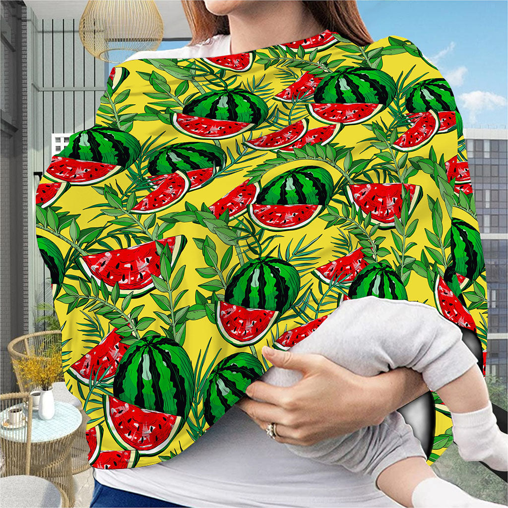 Leaf Watermelon Pieces Pattern Print Baby Seat Cover