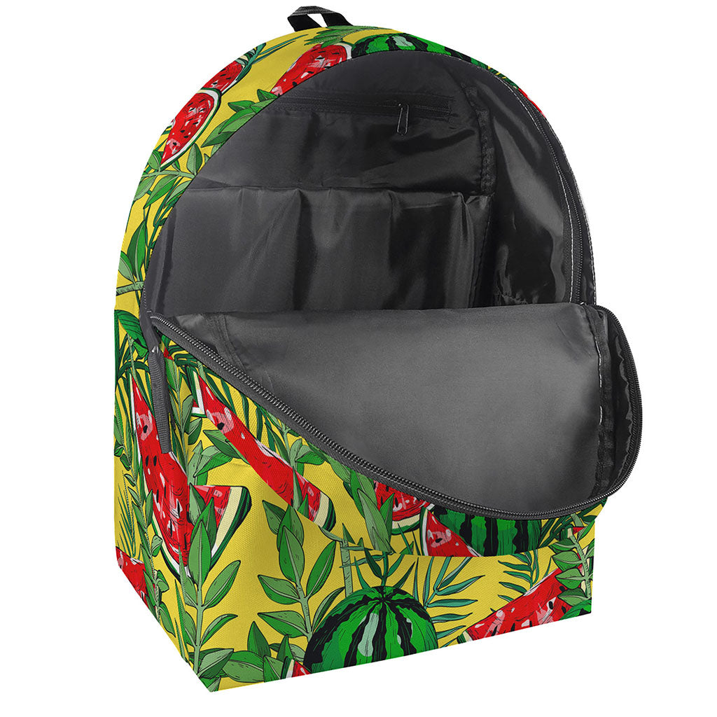 Leaf Watermelon Pieces Pattern Print Backpack