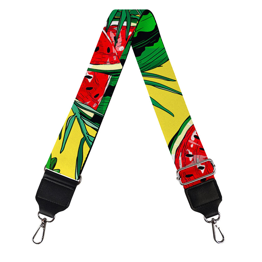 Leaf Watermelon Pieces Pattern Print Bag Strap
