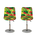 Leaf Watermelon Pieces Pattern Print Bar Stool Covers