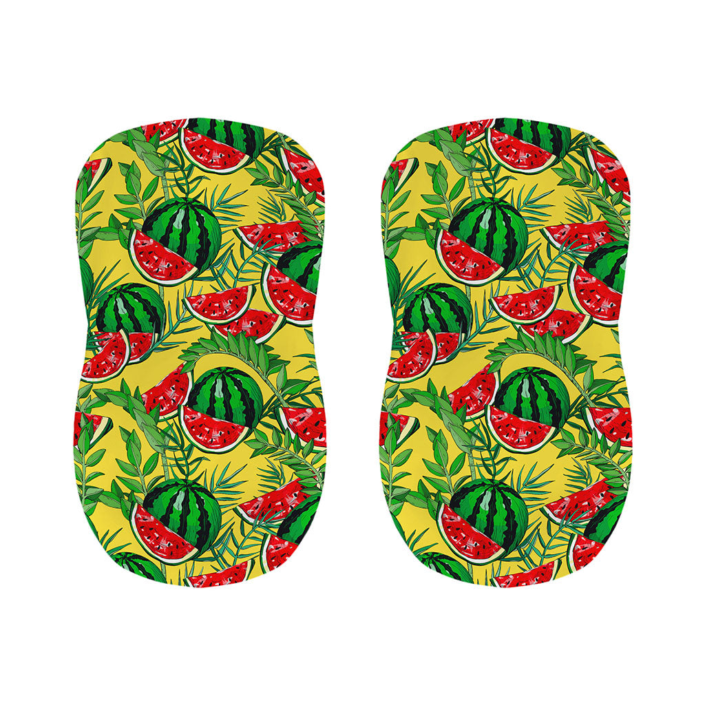 Leaf Watermelon Pieces Pattern Print Bar Stool Covers