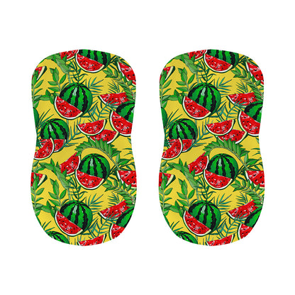 Leaf Watermelon Pieces Pattern Print Bar Stool Covers