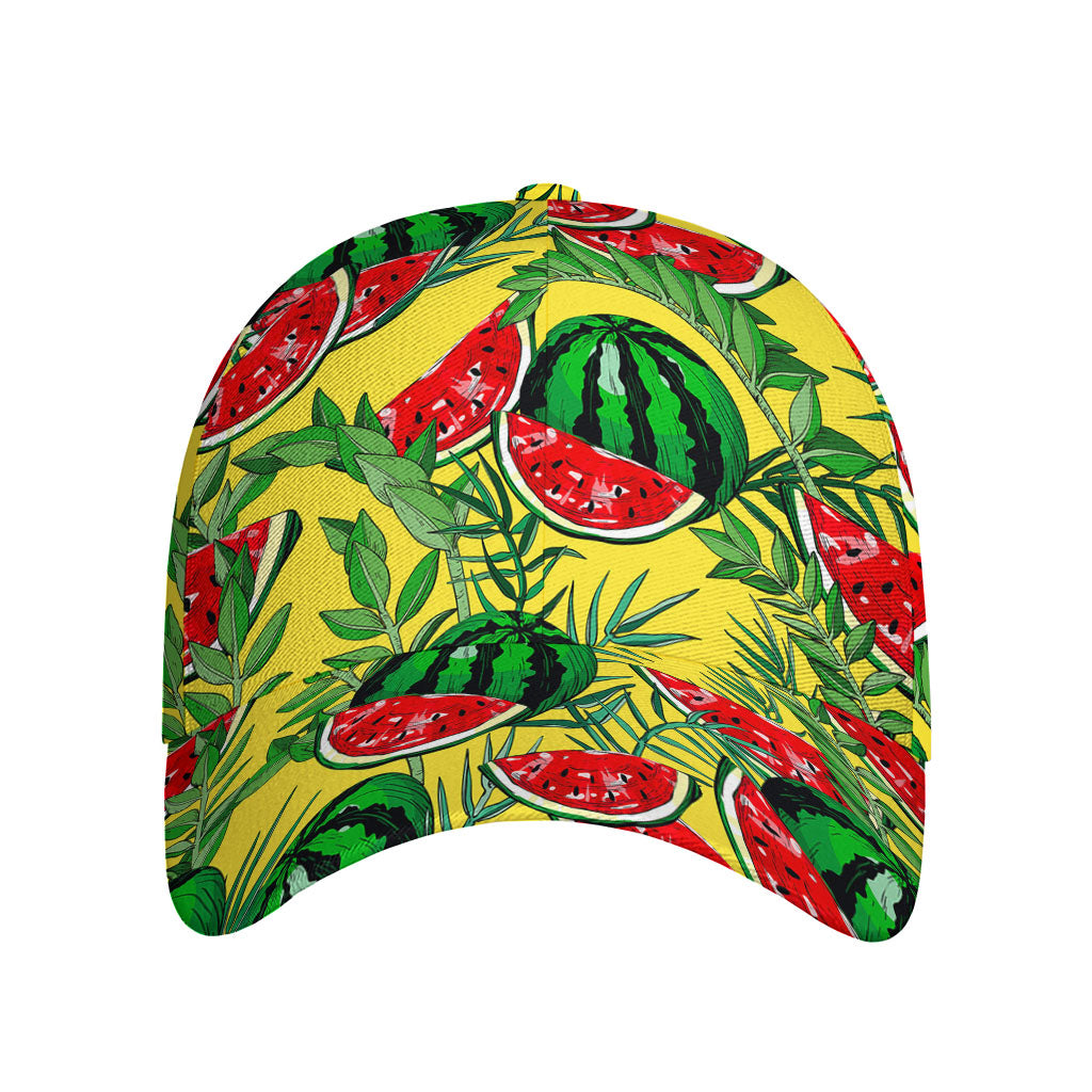 Leaf Watermelon Pieces Pattern Print Baseball Cap