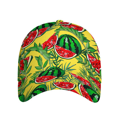 Leaf Watermelon Pieces Pattern Print Baseball Cap