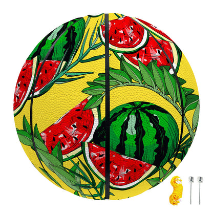 Leaf Watermelon Pieces Pattern Print Basketball