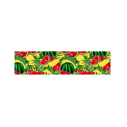 Leaf Watermelon Pieces Pattern Print Bed Runner