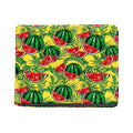 Leaf Watermelon Pieces Pattern Print Bifold Wallet