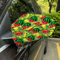 Leaf Watermelon Pieces Pattern Print Car Side Mirror Covers