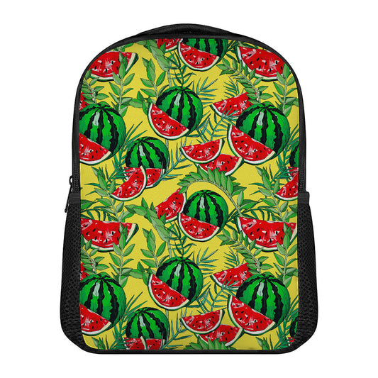 Leaf Watermelon Pieces Pattern Print Casual Backpack