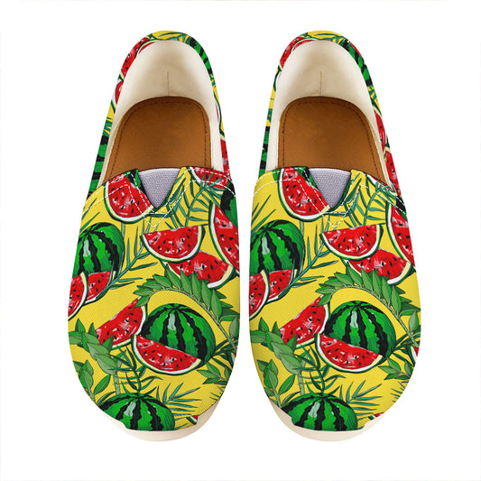 Leaf Watermelon Pieces Pattern Print Casual Shoes