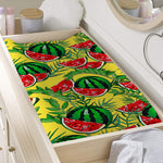Leaf Watermelon Pieces Pattern Print Changing Pad Cover