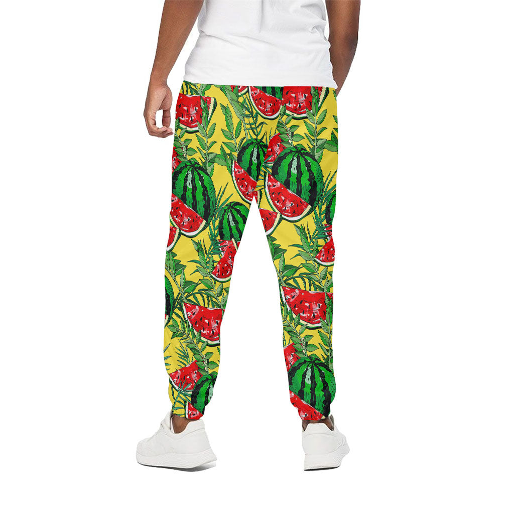 Leaf Watermelon Pieces Pattern Print Cotton Pants