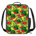 Leaf Watermelon Pieces Pattern Print Crossbody Lunch Bag