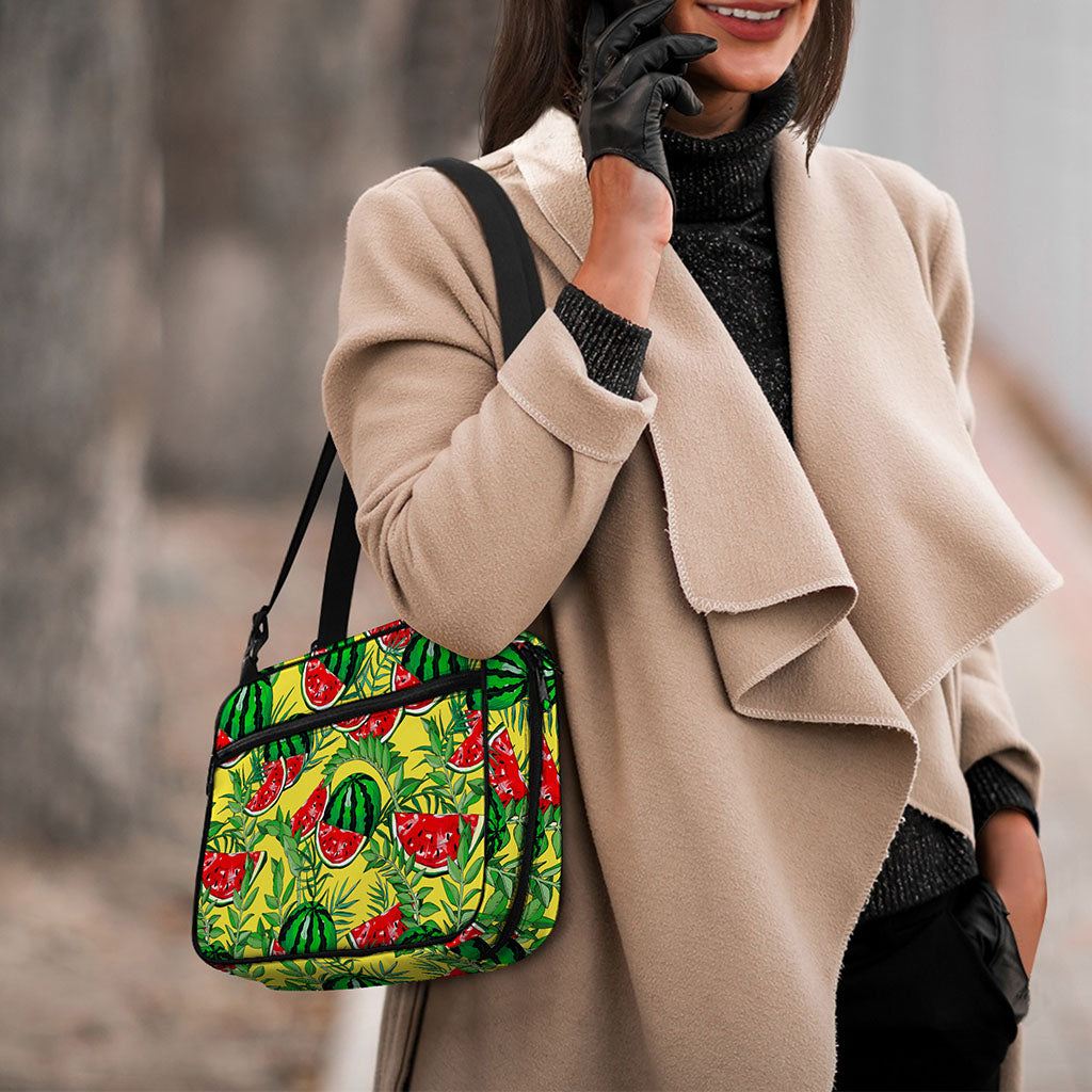 Leaf Watermelon Pieces Pattern Print Double Strap Bible Bag