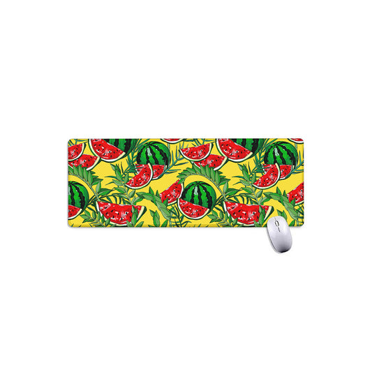 Leaf Watermelon Pieces Pattern Print Extended Mouse Pad