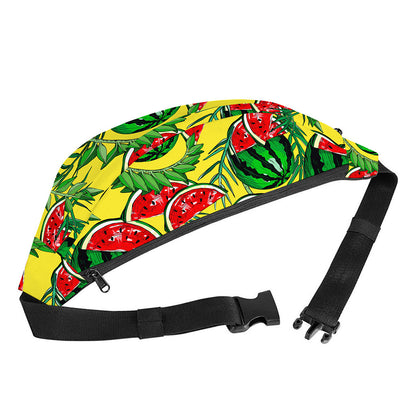 Leaf Watermelon Pieces Pattern Print Fanny Pack