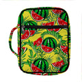Leaf Watermelon Pieces Pattern Print Front Pocket Bible Bag