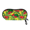 Leaf Watermelon Pieces Pattern Print Glasses Case