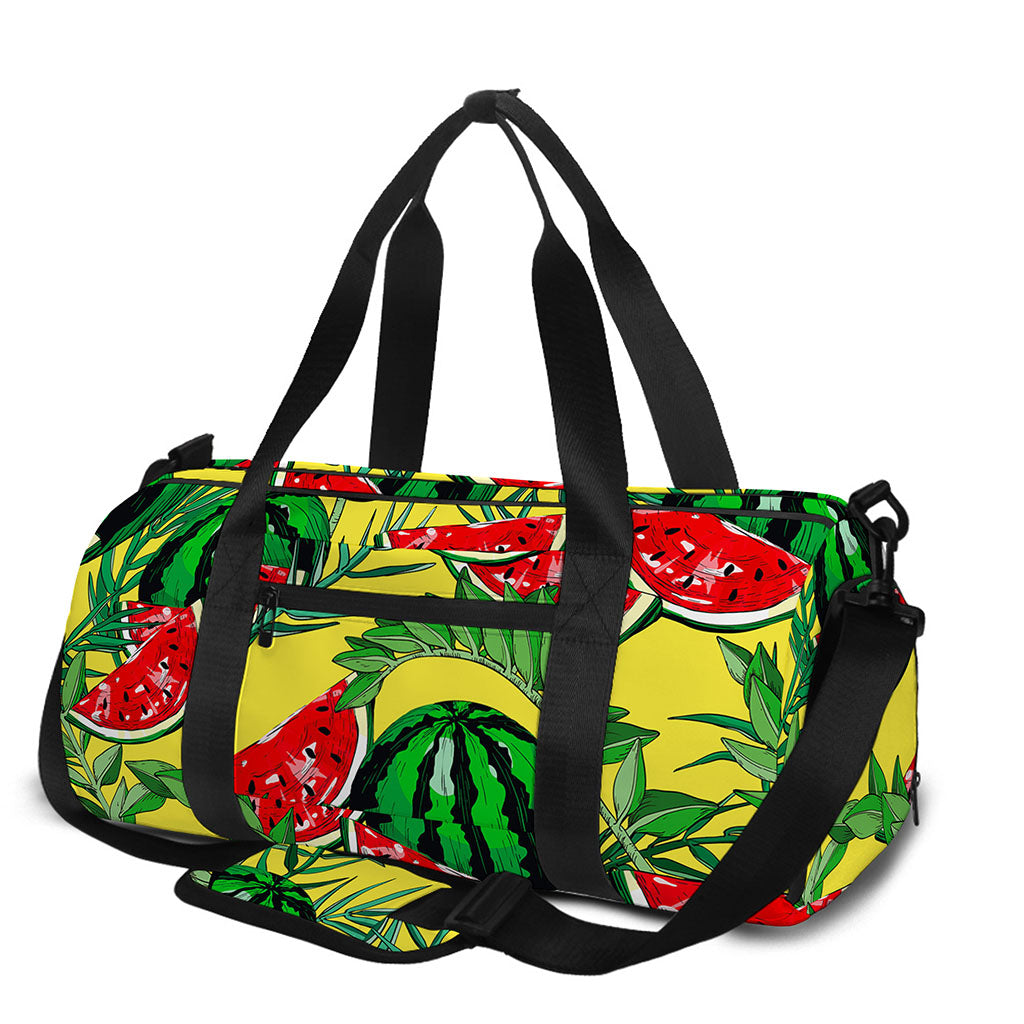 Leaf Watermelon Pieces Pattern Print Gym Bag