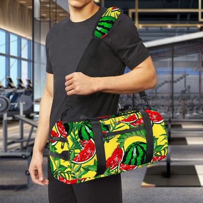 Leaf Watermelon Pieces Pattern Print Gym Bag