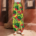 Leaf Watermelon Pieces Pattern Print Harem Pants