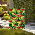 Leaf Watermelon Pieces Pattern Print House Flag