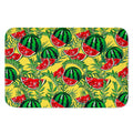 Leaf Watermelon Pieces Pattern Print Indoor Door Mat