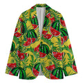 Leaf Watermelon Pieces Pattern Print Men's Blazer