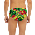 Leaf Watermelon Pieces Pattern Print Men's Briefs