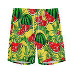 Leaf Watermelon Pieces Pattern Print Men's Sports Shorts