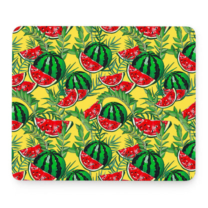 Leaf Watermelon Pieces Pattern Print Mouse Pad