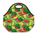 Leaf Watermelon Pieces Pattern Print Neoprene Lunch Bag