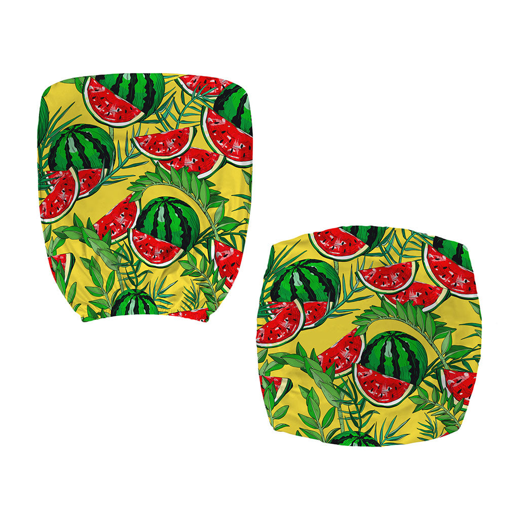 Leaf Watermelon Pieces Pattern Print Office Chair Cover