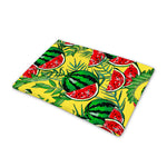 Leaf Watermelon Pieces Pattern Print Pet Cooling Mat Cover