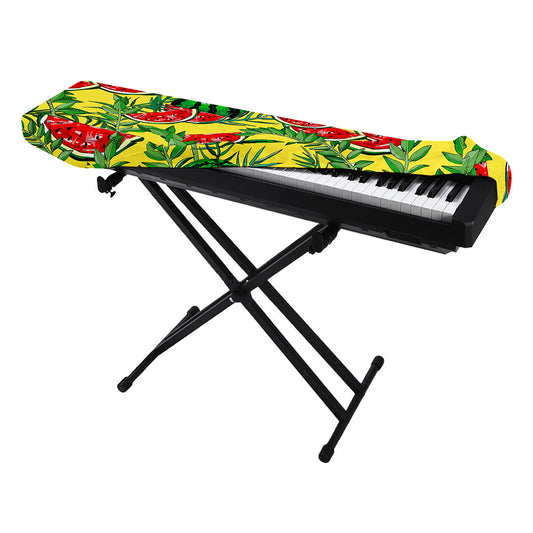 Leaf Watermelon Pieces Pattern Print Piano Keyboard Cover