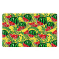 Leaf Watermelon Pieces Pattern Print Polyester Doormat