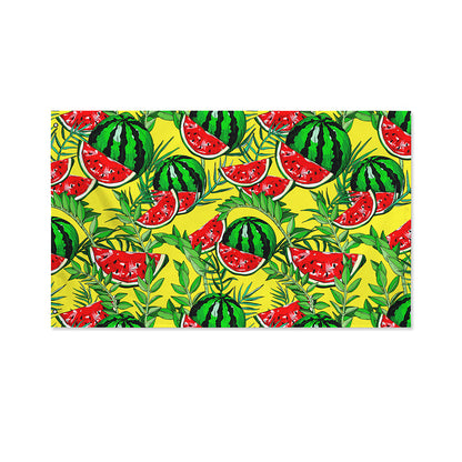 Leaf Watermelon Pieces Pattern Print Polyester Flag
