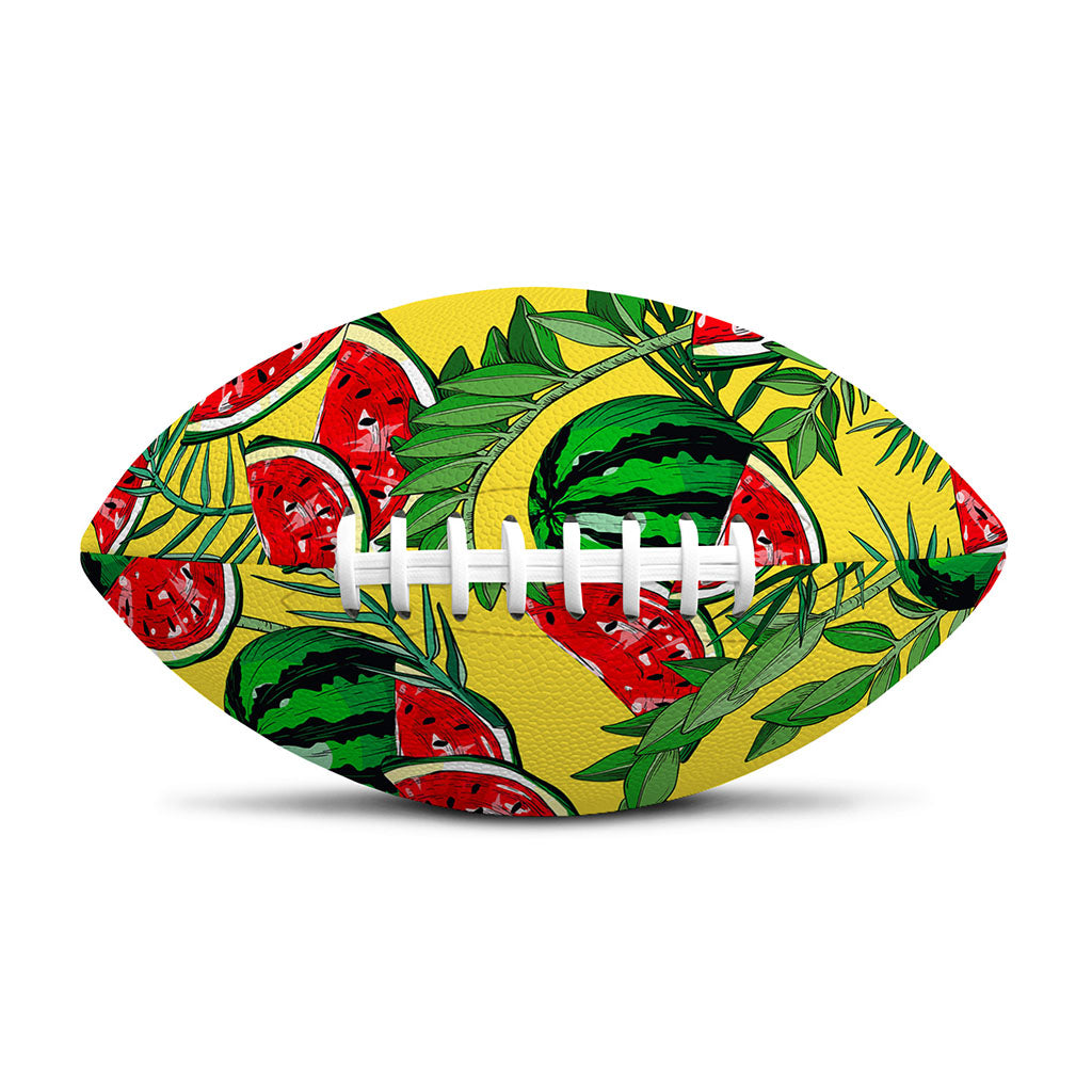 Leaf Watermelon Pieces Pattern Print Rugby Ball