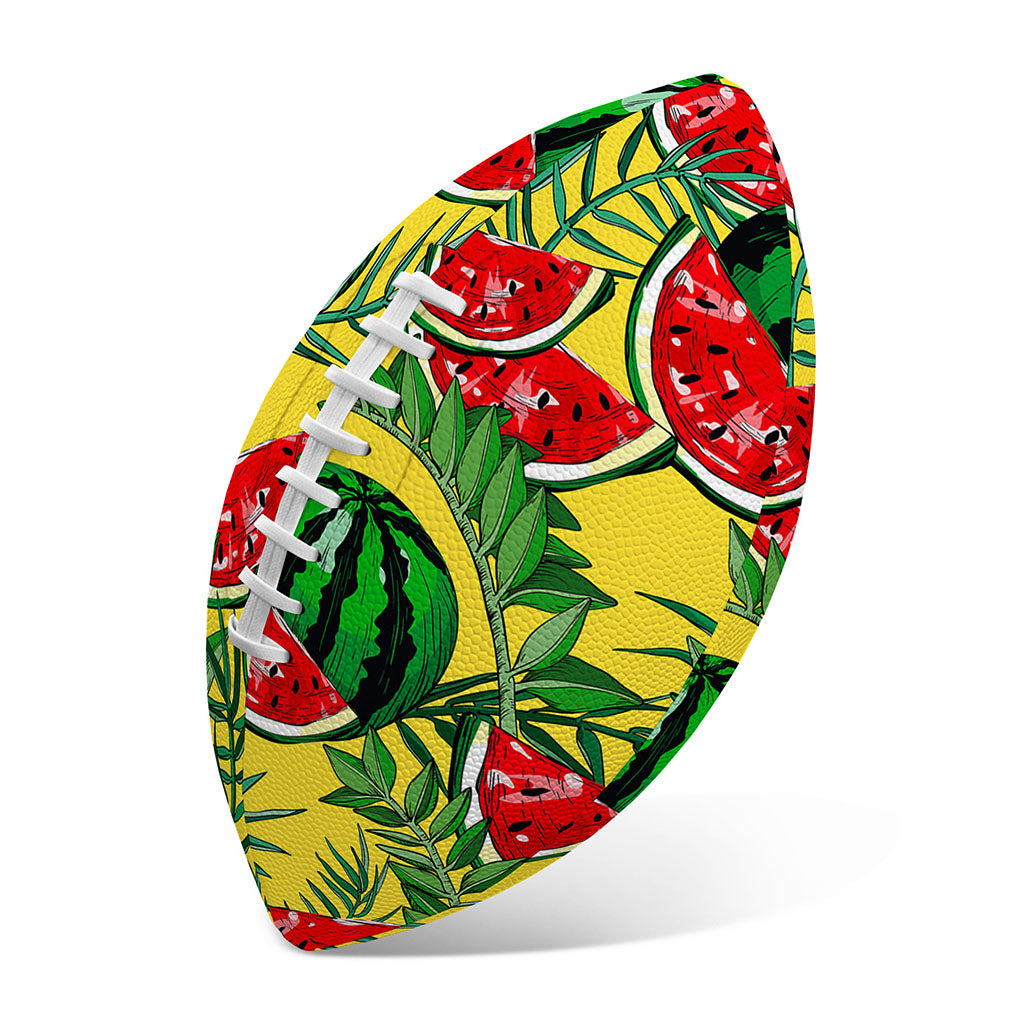 Leaf Watermelon Pieces Pattern Print Rugby Ball