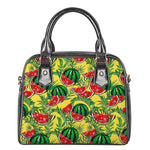 Leaf Watermelon Pieces Pattern Print Shoulder Handbag
