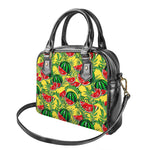 Leaf Watermelon Pieces Pattern Print Shoulder Handbag
