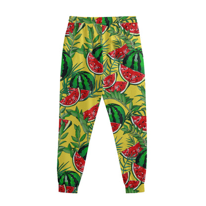 Leaf Watermelon Pieces Pattern Print Sweatpants