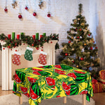 Leaf Watermelon Pieces Pattern Print Tablecloth