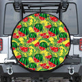 Leaf Watermelon Pieces Pattern Print Tire Cover