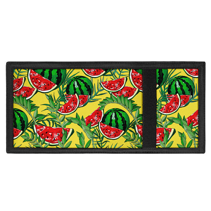 Leaf Watermelon Pieces Pattern Print Trifold Wallet