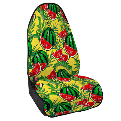 Leaf Watermelon Pieces Pattern Print Waterproof Car Seat Cover
