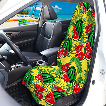 Leaf Watermelon Pieces Pattern Print Waterproof Car Seat Cover