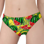 Leaf Watermelon Pieces Pattern Print Women's Panties